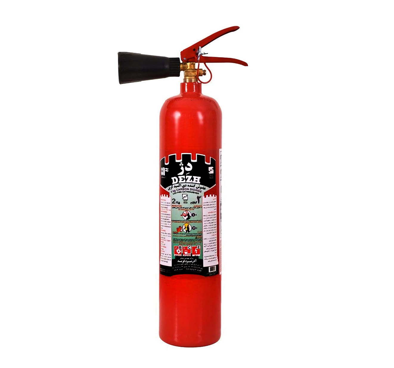 کپسول آتش نشانی CO2 دژ ۲ کیلویی 01 کپسول آتش نشانی CO2 دژ ۲ کیلویی 01