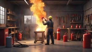 طریقه ی خاموش کردن آتش با کپسول آتش نشانی 01