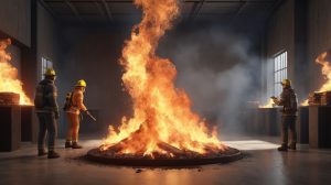 طریقه ی خاموش کردن آتش با کپسول آتش نشانی 03