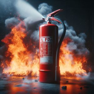 طریقه ی خاموش کردن آتش با کپسول آتش نشانی 04