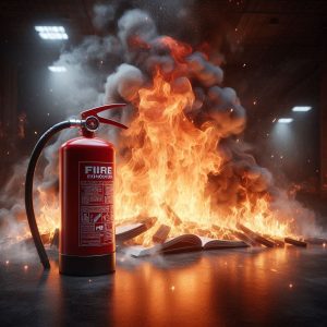 طریقه ی خاموش کردن آتش با کپسول آتش نشانی 05