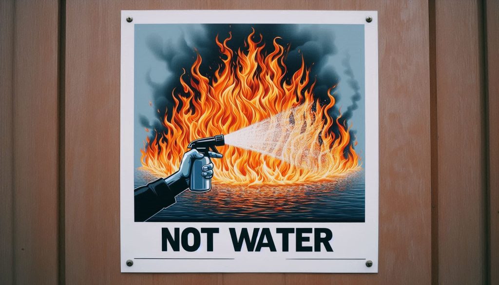 چه آتش هایی را نمی توان با آب خاموش کرد 01